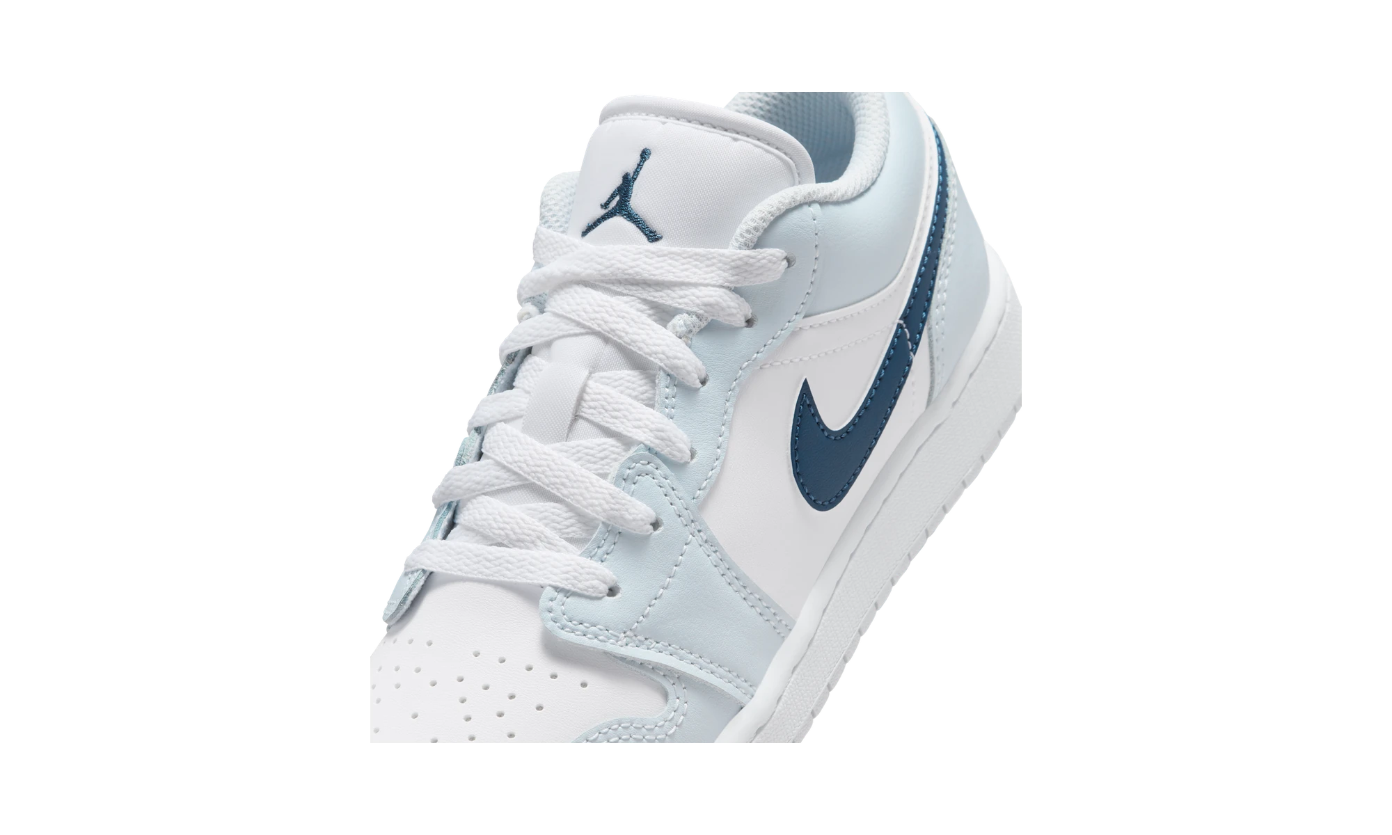 Air Jordan 1 Low White Aura Squadron Blue