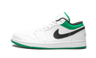 Air Jordan 1 Low White Lucky Green Black, White/Lucky Green-Black (553558-129)