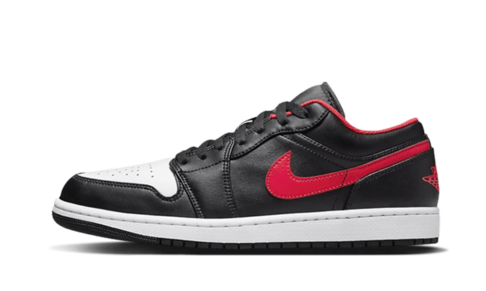 Air Jordan 1 Low White Toe, Black/Fire Red/White (553558-063)