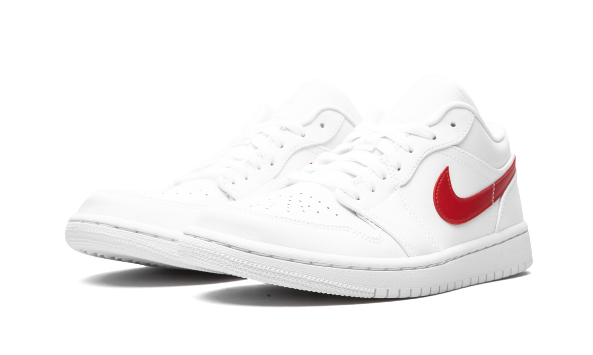 Air Jordan 1 Low White University Red