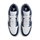 Air Jordan 1 Low Wolf Grey Midnight Navy, White/Wolf Grey/Midnight Navy (553558-141)