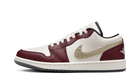 Air Jordan 1 Low Year of the Dragon (2024), Sail/Metallic Gold Grain-Dark Team Red-Dark Smoke Grey (FJ5735-100)