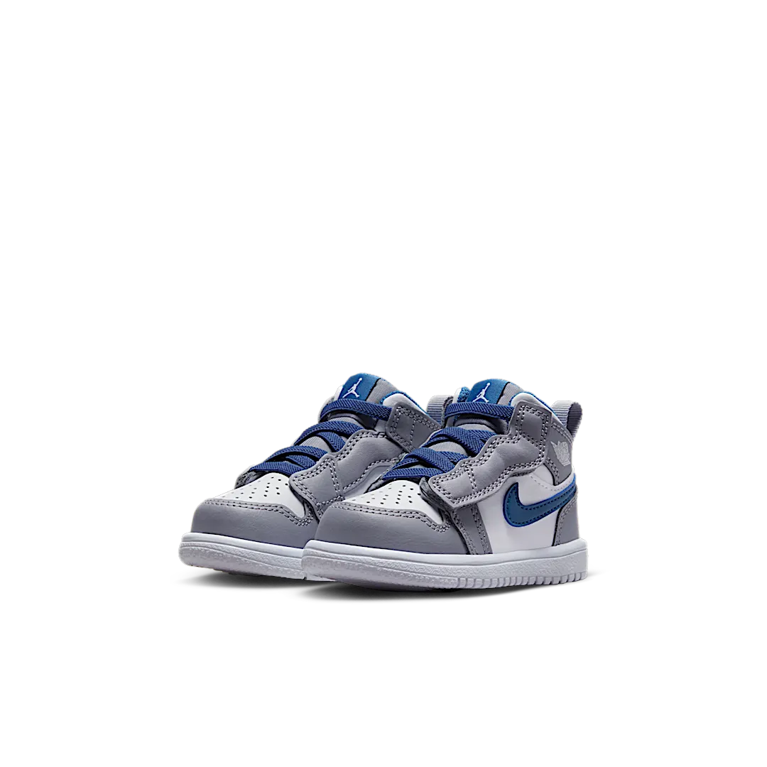 Air Jordan 1 Mid Alt Cement Grey True Blue (TD), Cement Grey/White-True Blue (AR6352-014)