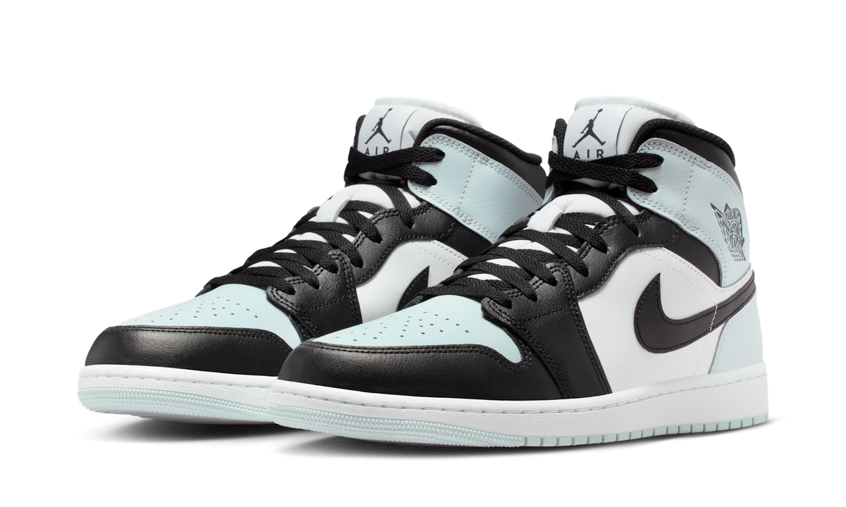 Air Jordan 1 Mid Black Aura Squadron Blue