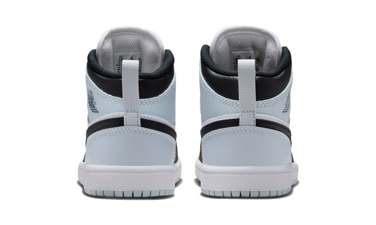 Air Jordan 1 Mid Black Aura Squadron Blue (PS)