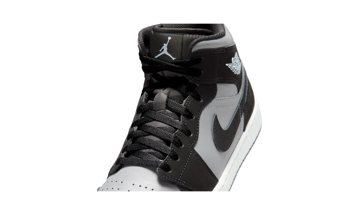 Air Jordan 1 Mid Black Cool Grey Light Armoury Blue