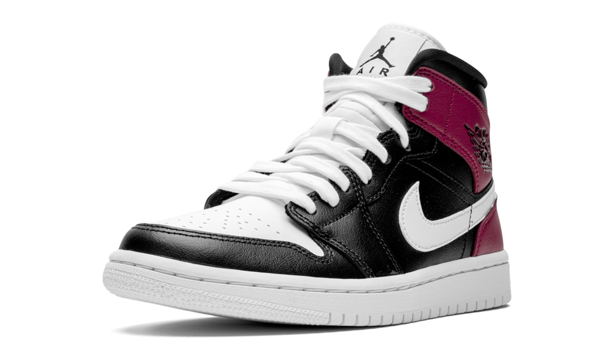 Air Jordan 1 Mid Black Noble Red