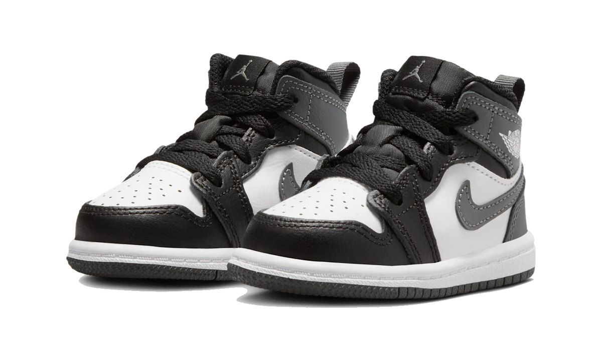 Air Jordan 1 Mid Black White Iron Grey (TD)