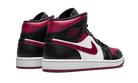 Air Jordan 1 Mid Bred Toe, Black/Noble Red-White (554724-066)