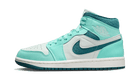 Air Jordan 1 Mid Chenille Bleached Turquoise, Bleached Turquoise/Sky J Teal/Barely Green Sail (DZ3745-300)