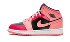 Air Jordan 1 Mid Coral Chalk, Coral Chalk/Rush Pink/Black/Pinksicle (554725-662)