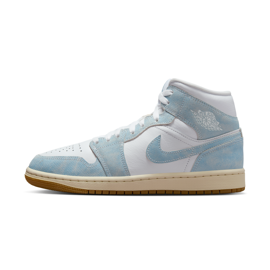 Air Jordan 1 Mid Denim, Light Blue/Sail/Gum (HQ2005-100)