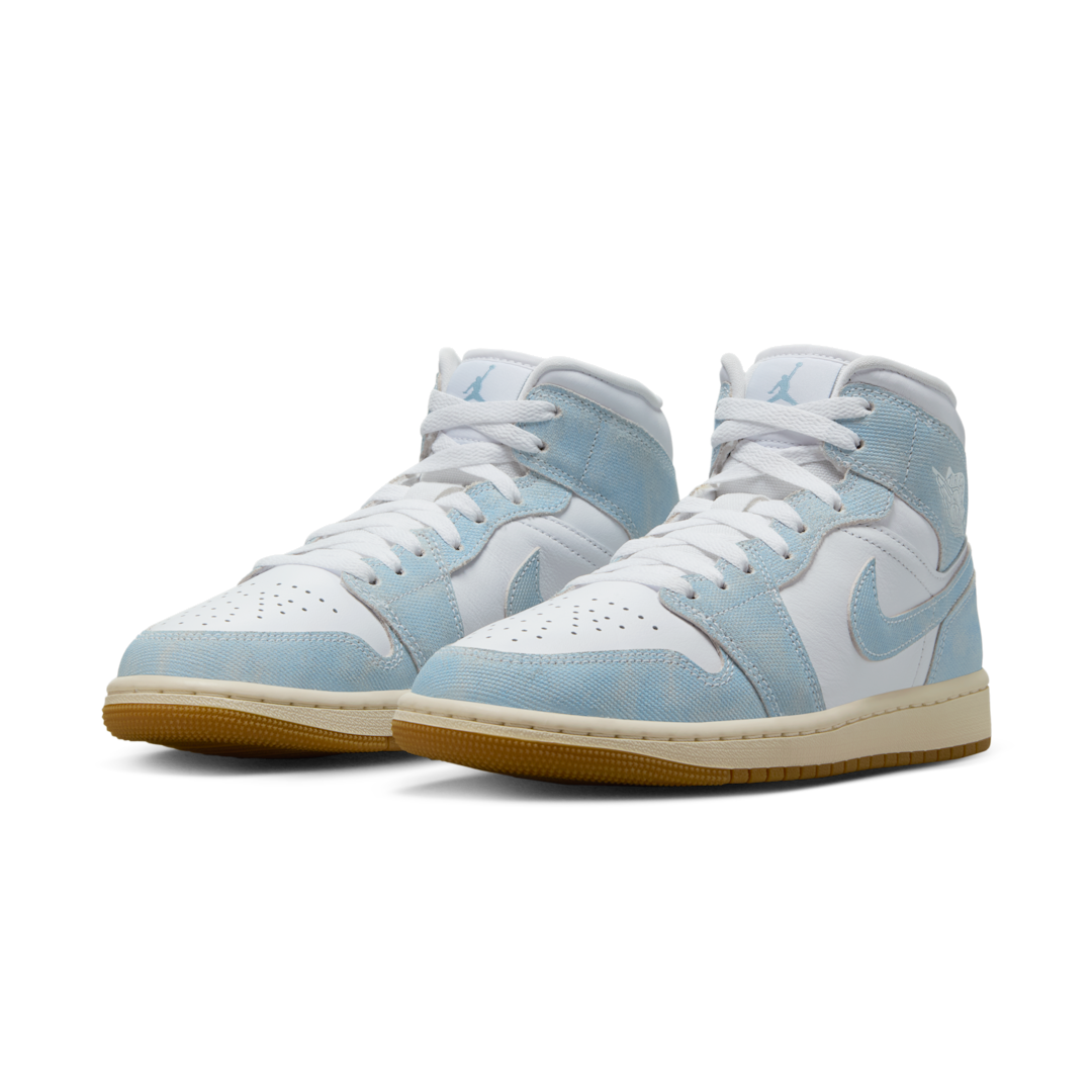 Air Jordan 1 Mid Denim, Light Blue/Sail/Gum (HQ2005-100)