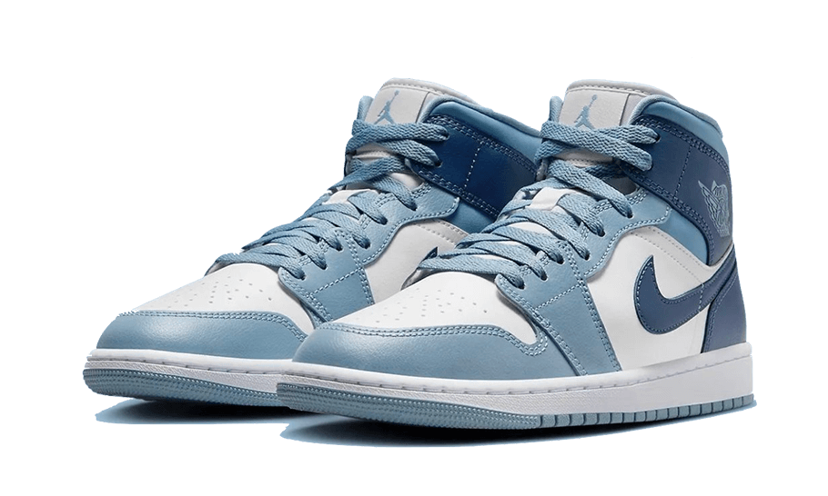 Air Jordan 1 Mid Diffused Blue, Sail/Diffused Blue-Blue Grey (BQ6472-140)