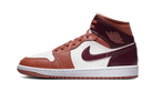 Air Jordan 1 Mid Dusty Peach Night Maroon, Dusty Peach/Sail/White/Night Maroon (BQ6472-200)