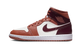 Air Jordan 1 Mid Dusty Peach Night Maroon