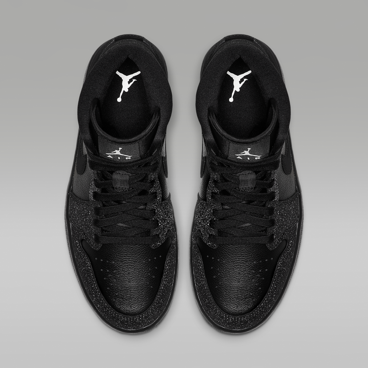 Air Jordan 1 Mid Glitter Black