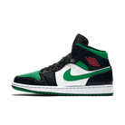 Air Jordan 1 Mid Green Toe, Black/Gym Red-White-Pine Green (554724-067 / 554725-067)