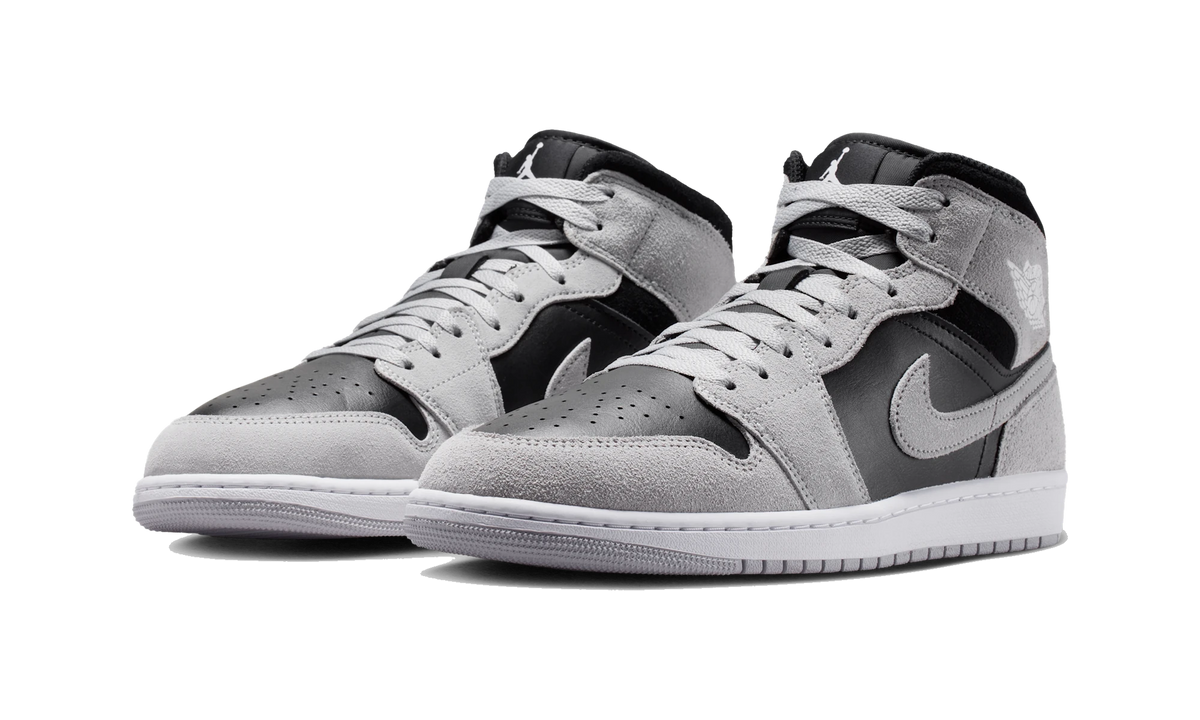 Air Jordan 1 Mid Light Smoke Grey Black