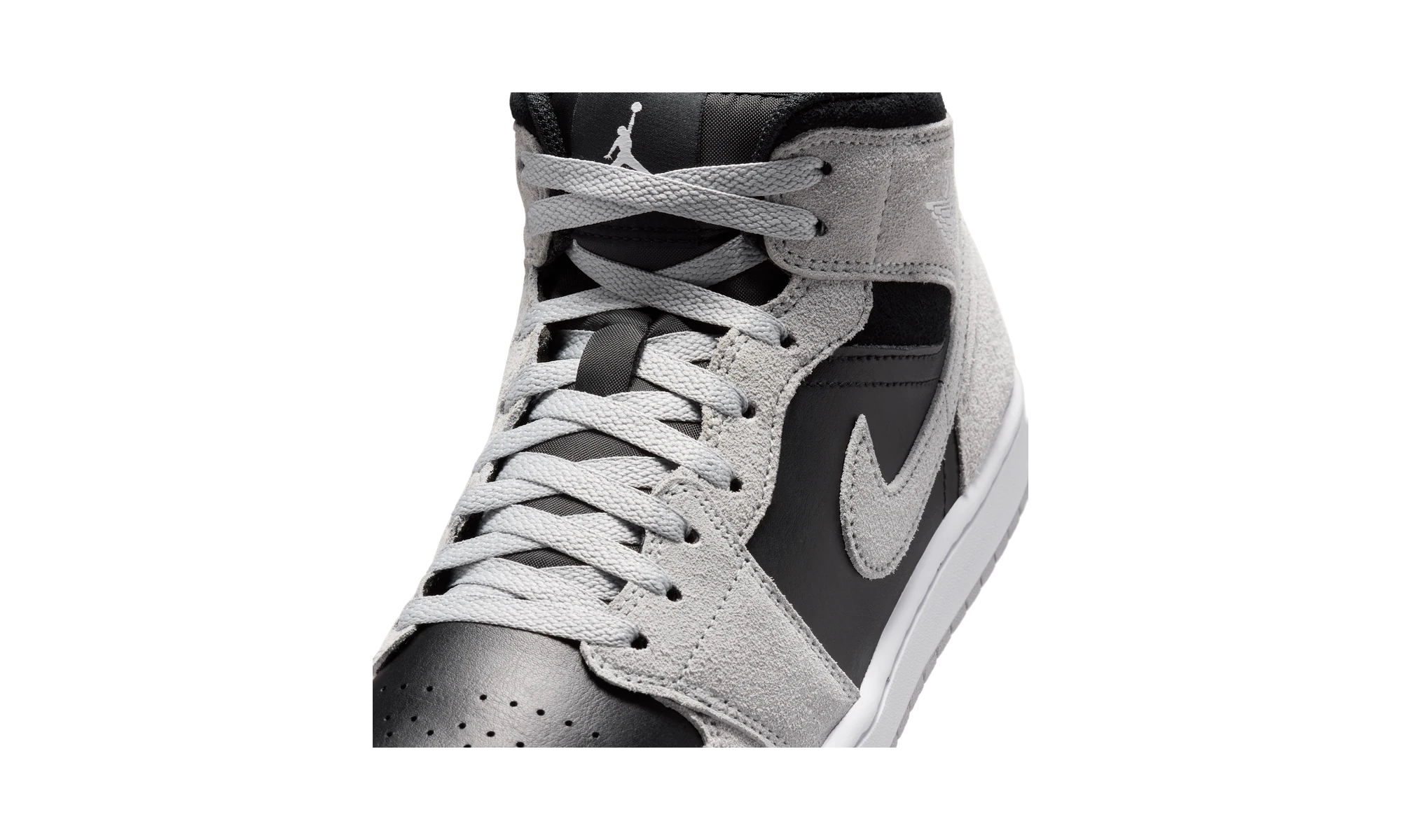 Air Jordan 1 Mid Light Smoke Grey Black