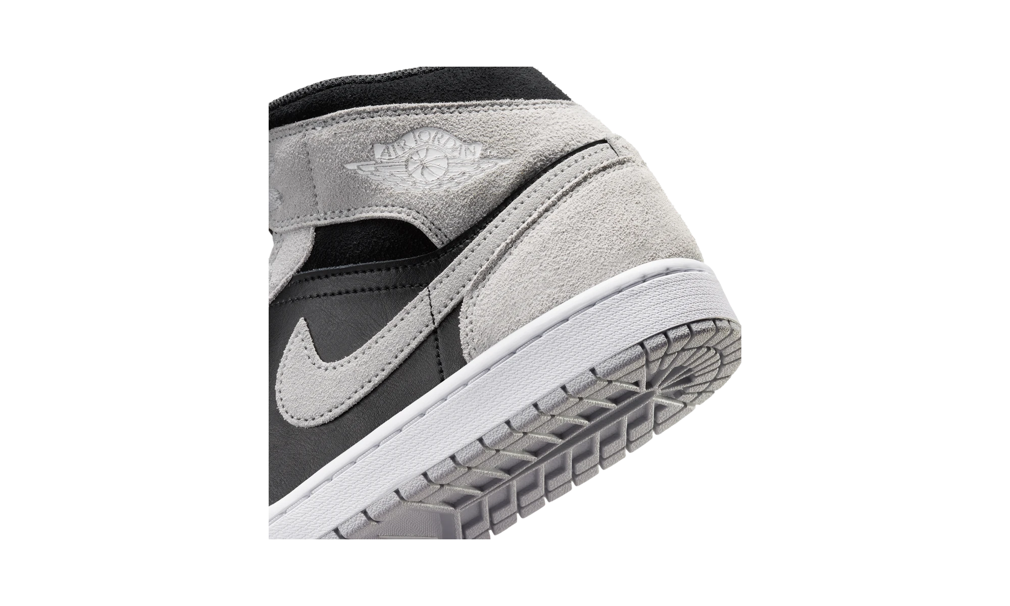Air Jordan 1 Mid Light Smoke Grey Black
