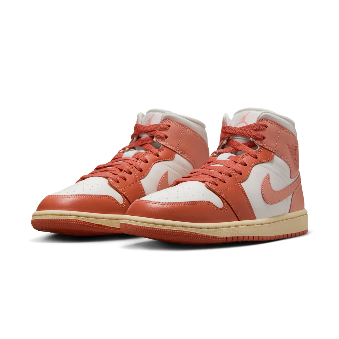 Air Jordan 1 Mid Madder Root, Sail/Madder Root/Muslin/Light Madder Root (BQ6472-180)