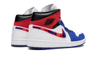 Air Jordan 1 Mid Multi-Color Swoosh, White/Game Royal-Gym Red-Black (852542-146 / BQ6931-146)