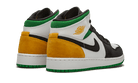 Air Jordan 1 Mid Oakland, White/Black-Lucky Green-Laser Orange (852542-101 / BQ6931-101)