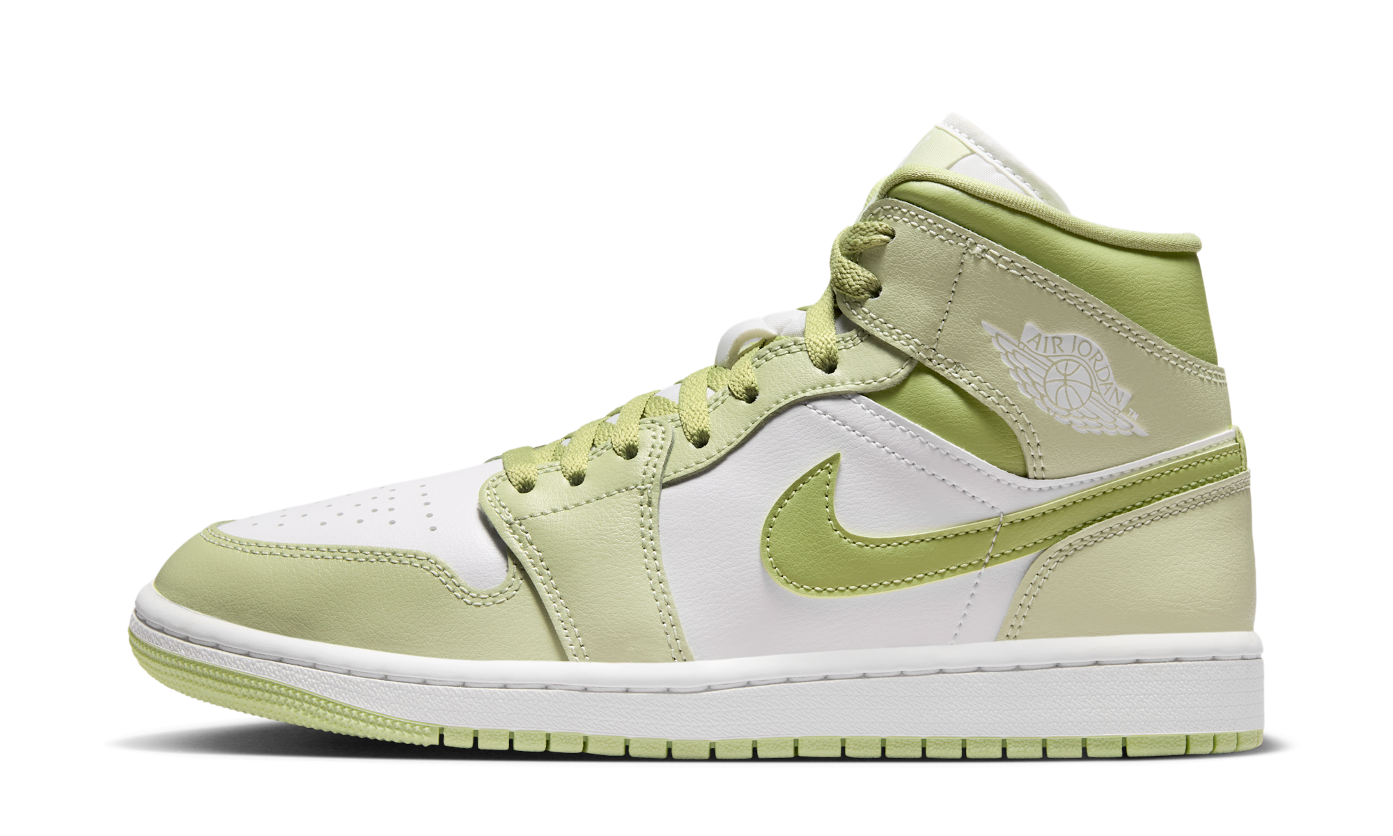 Air Jordan 1 Mid Olive Aura Lawn