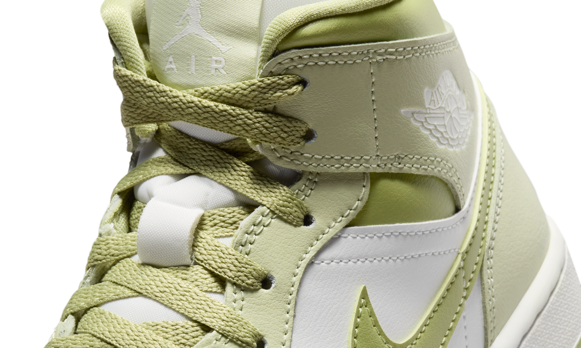 Air Jordan 1 Mid Olive Aura Lawn