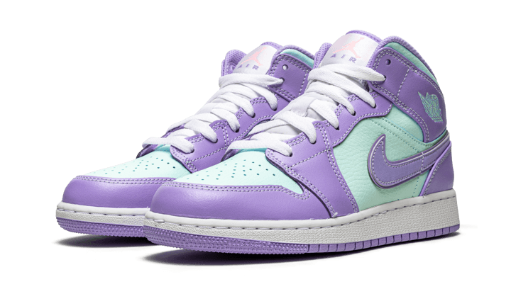 Air Jordan 1 Mid Purple Aqua, Purple Pulse/Arctic Punch (554725-500)