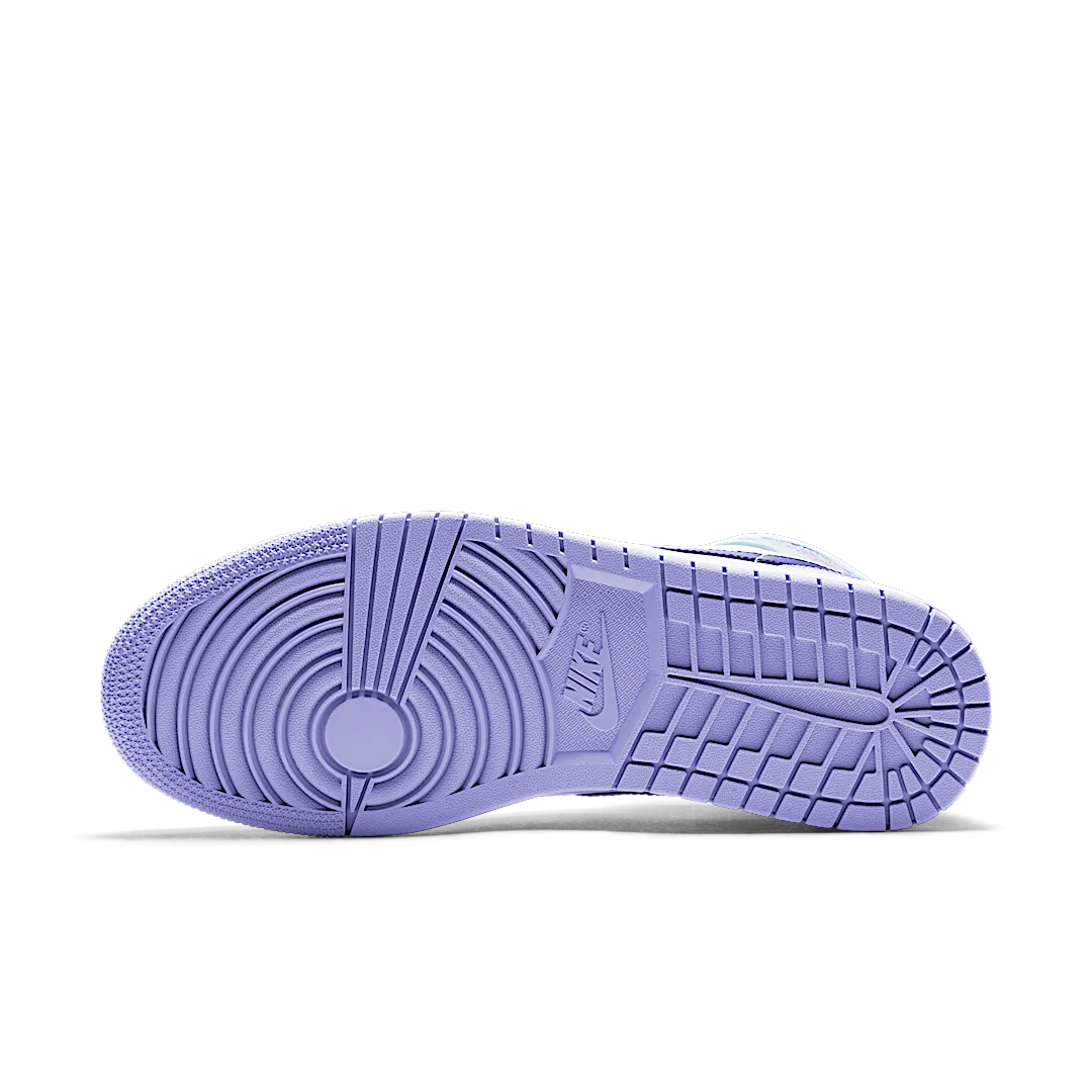 Air Jordan 1 Mid Purple Aqua