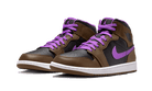 Air Jordan 1 Mid Purple Mocha, Palomino/Wild Berry-Black-White (DQ8426-215)