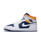 Air Jordan 1 Mid Royal Blue Laser Orange