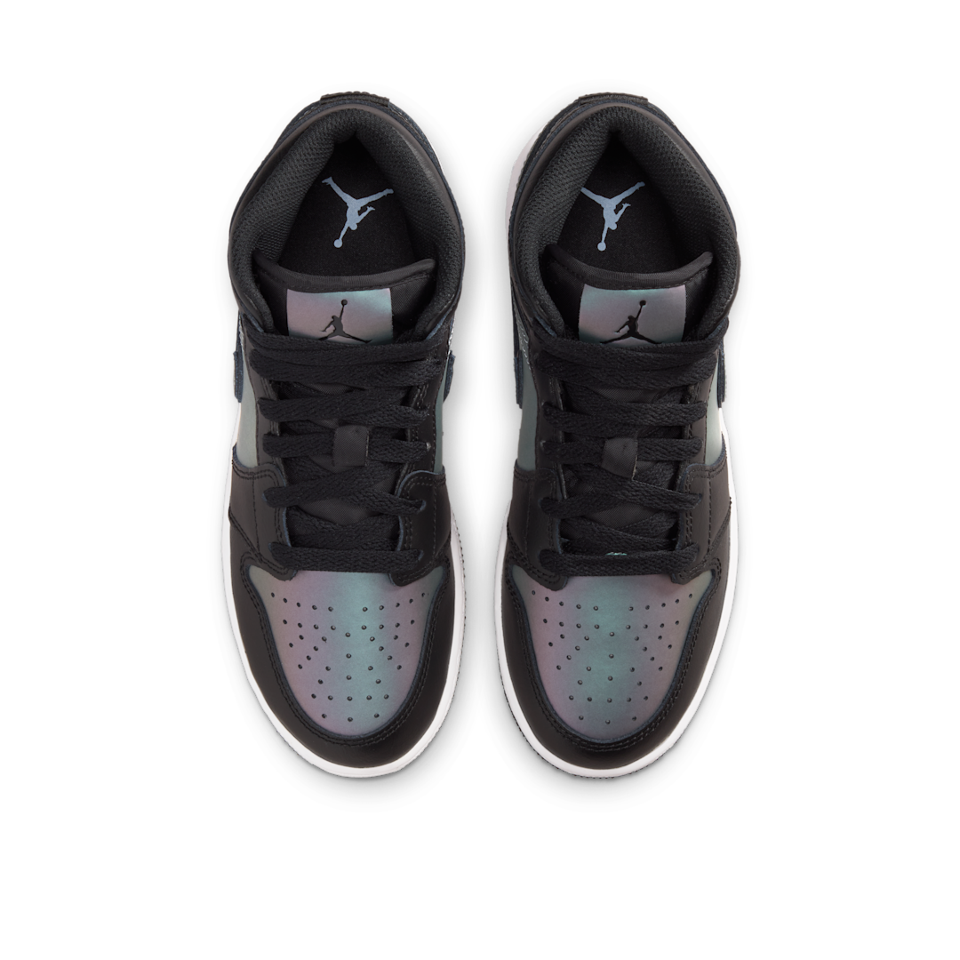 Air Jordan 1 Mid SE BG Black White - Sneak