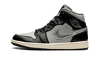 Air Jordan 1 Mid SE Black Metallic Silver, Black/Metallic Silver/Light Smoke Grey/Sail (FB9892-002)