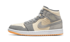 Air Jordan 1 Mid SE Coconut Milk Particle Grey, Coconut Milk/Coconut Milk-Particle Grey-White-Gum Yellow (DN4281-100 / DN4346-100)