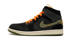 Air Jordan 1 Mid SE Craft Anthracite Light Olive, Anthracite/Black/Bright Mandarin/Sky J Light Olive (FD6817-003)