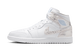 Air Jordan 1 Mid SE Distressed White Field Silver