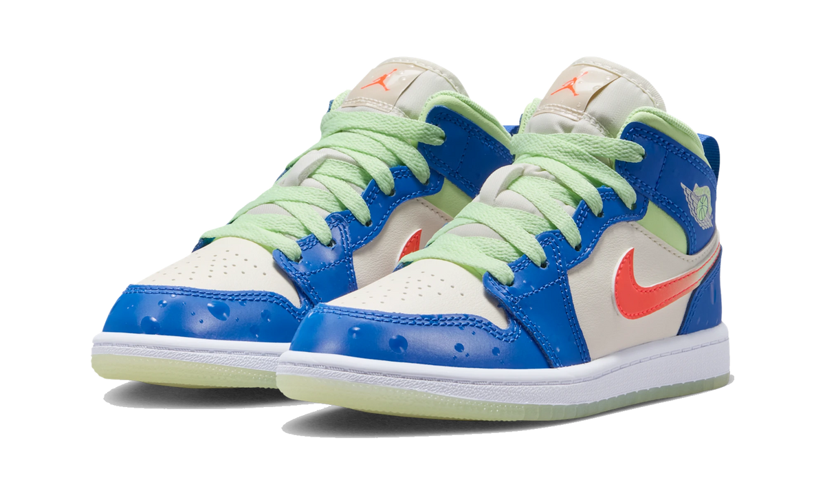 Air Jordan 1 Mid SE Game Royal Barely Volt Infrared (PS)