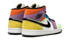 Air Jordan 1 Mid SE Multi-Color, White/Black-Lightbulb-Team Orange (CW1140-100)