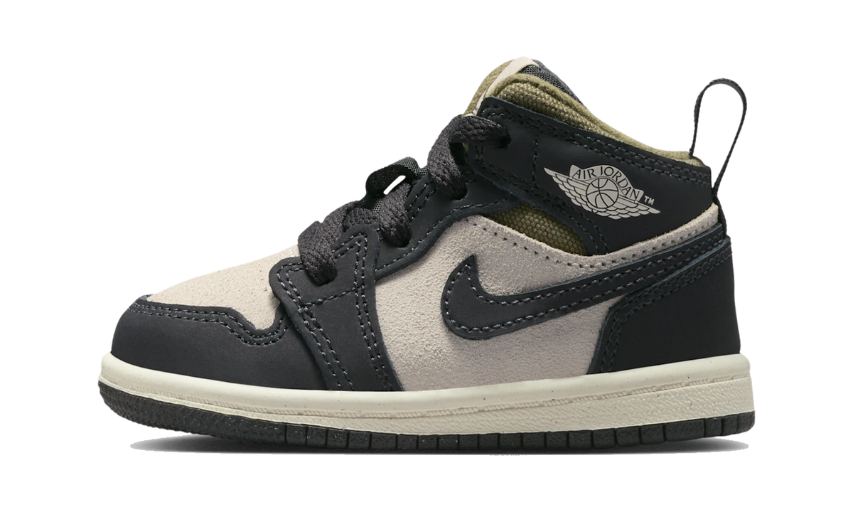 Air Jordan 1 Mid SE Off Noir Medium Olive (TD)