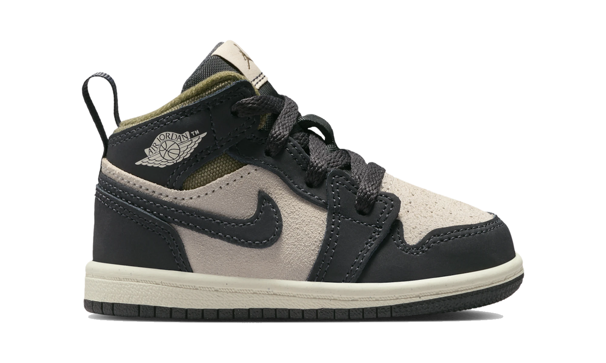 Air Jordan 1 Mid SE Off Noir Medium Olive (TD)