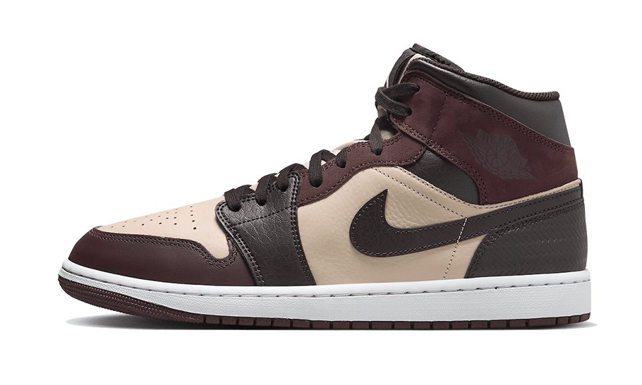 Air Jordan 1 Mid SE Paris YMCA, Velvet Brown/Earth/Sanddrift/Metallic Gold/Summit White (FZ4359-200)