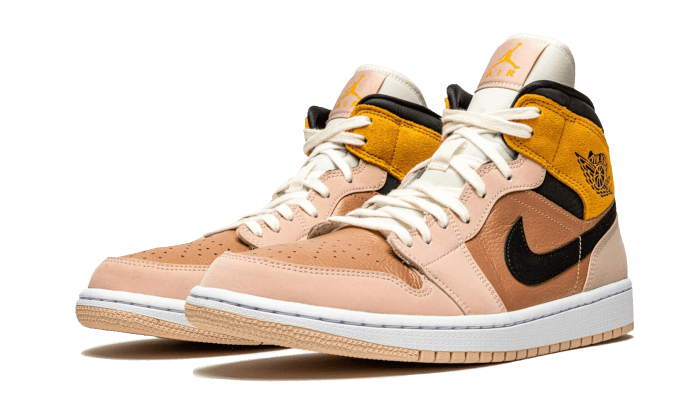 Air Jordan 1 Mid SE Particle Beige, Particle Beige/Black-Metallic Red Bronze (DD2224-200)