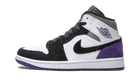 Air Jordan 1 Mid SE Purple, White/Black-Light Solar Flare Heather-Varsity Purple (852542-105 / BQ6931-105)