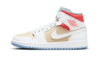 Air Jordan 1 Mid SE Sesame, Sesame/White-Flash Crimson-Psychic Blue (CZ0774-200)