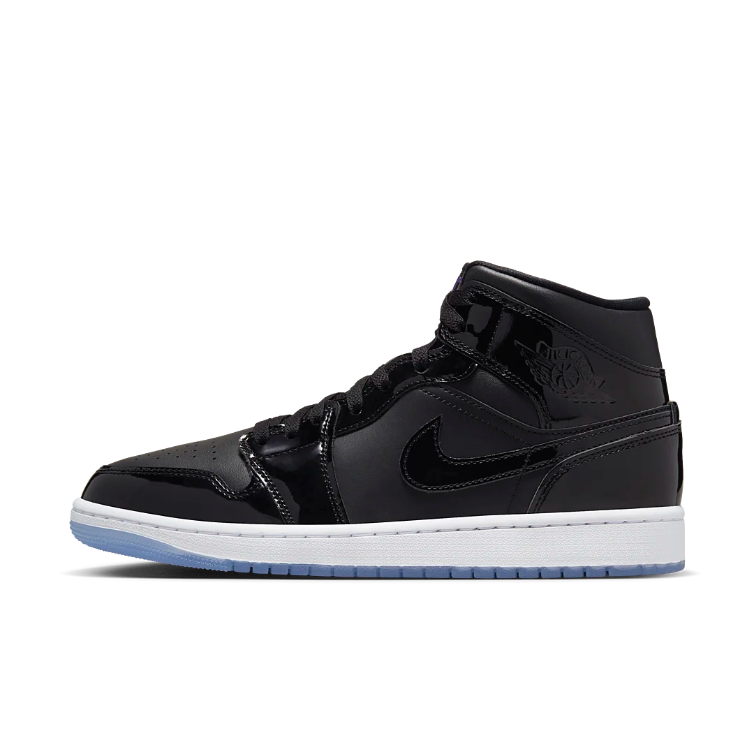 Air Jordan 1 Mid SE Space Jam, Black/Dark Concord-White (DV1308-004 / DV1337-004)