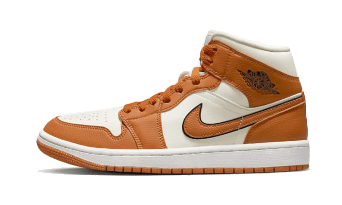 Air Jordan 1 Mid SE Sport Spice, Coconut Milk/Sport Spice-Black-Sail (DV1302-100)