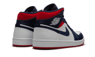 Air Jordan 1 Mid SE USA, White/Varsity Red-Midnight Navy (852542-104 / BQ6931-104)